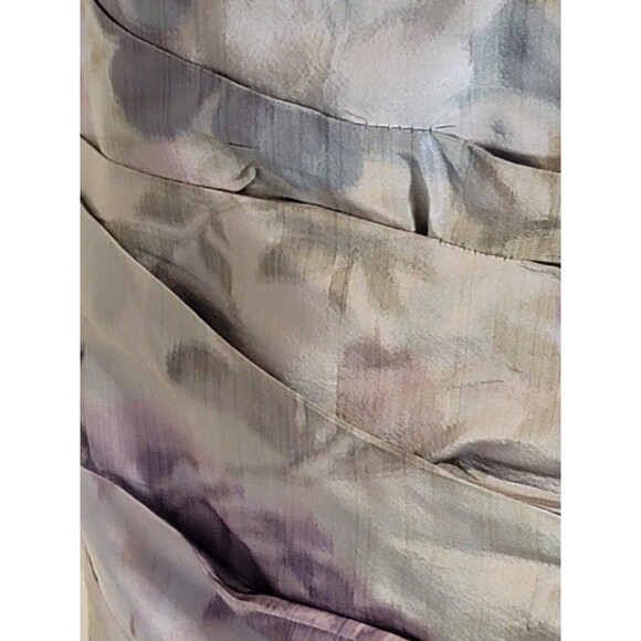 Peruvian Connection Cocktail Dress  Size 4  Gray/Lavender  Sleek Figure-Skimming - Picture 7 of 12